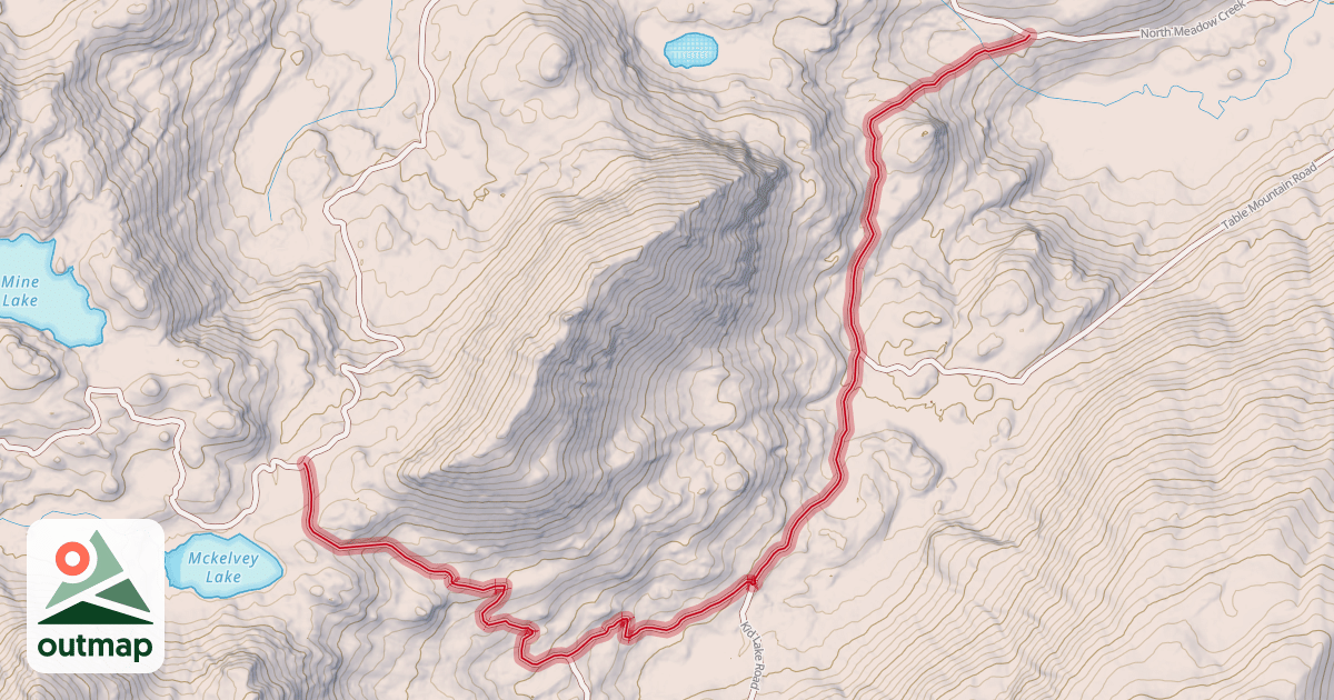 Map of Kid Mountain Loop