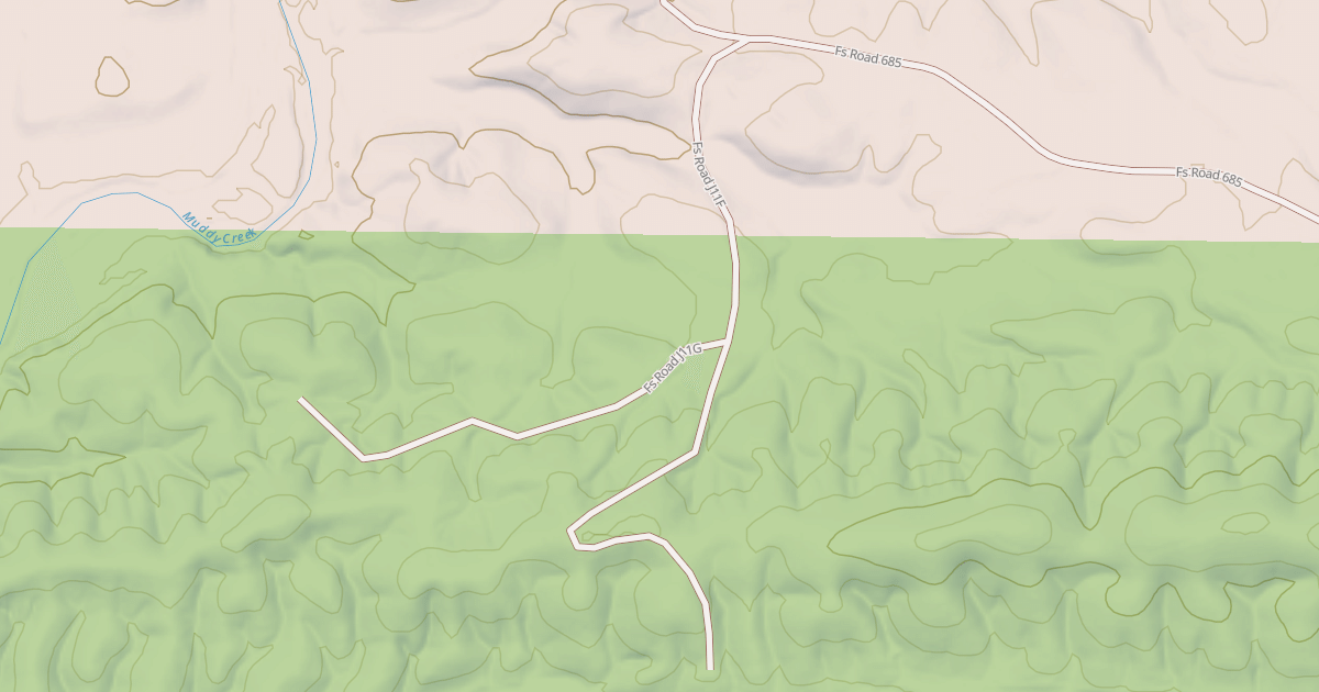 Map preview of USFS National Forest System Roads {061F26D0-343C-4F0D-ACC6-B267F360340B}