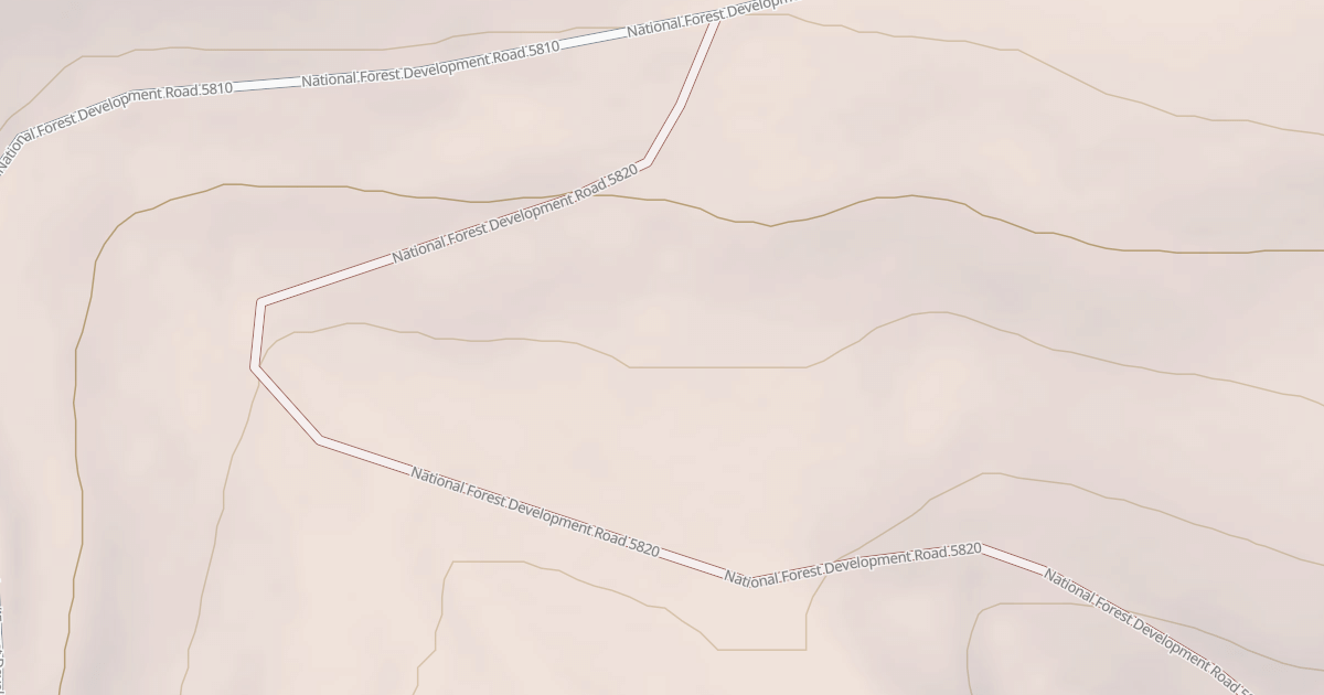 Map preview of USFS National Forest System Roads {9F8F1DC5-5E62-4B54-B756-6EE7AA01727A}