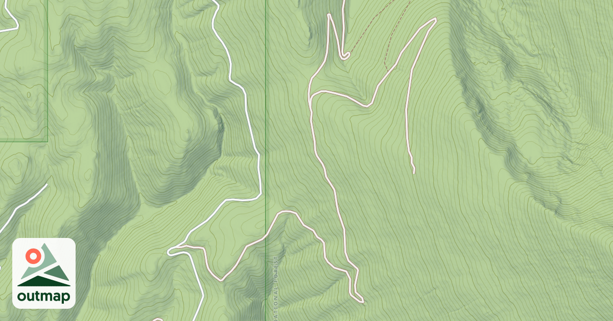 Map of BALDY LOOKOUT