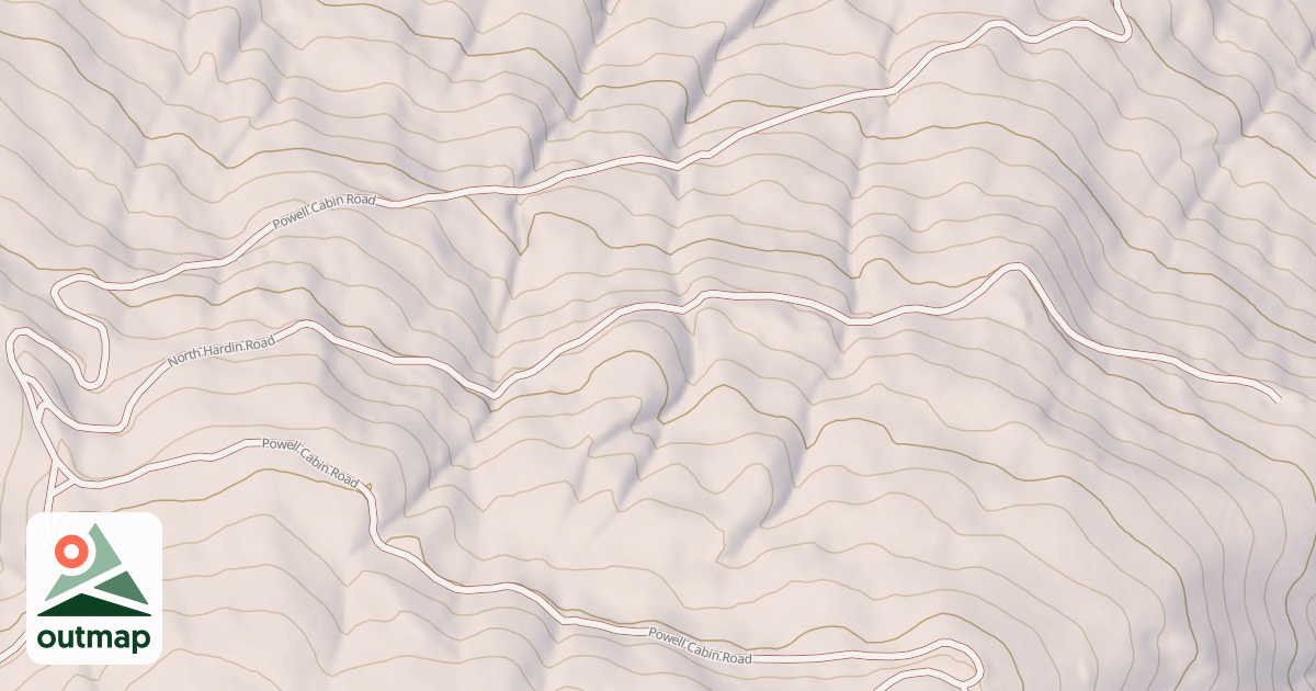 Map of NORTH HARDIN