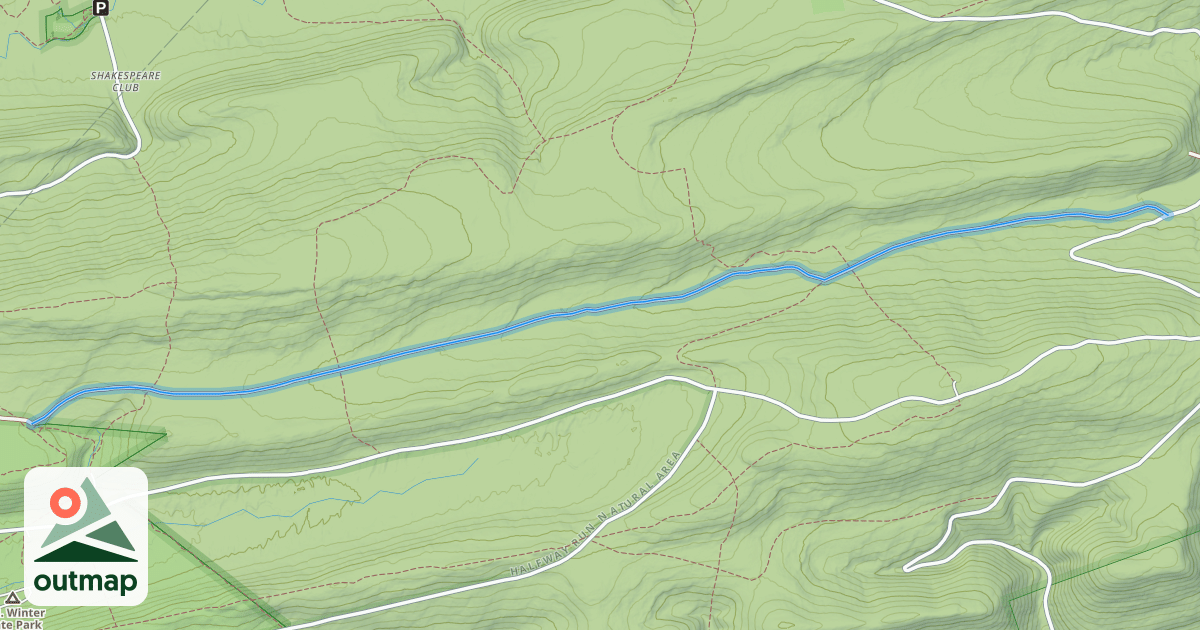 Map of Old Tram Trail