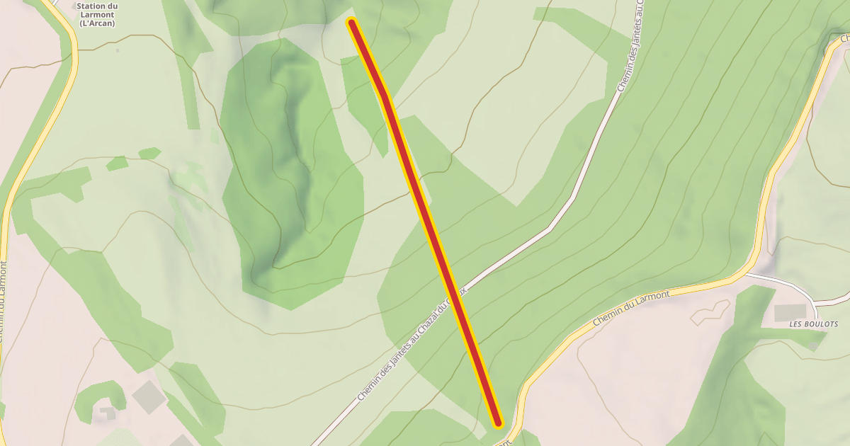 Map preview of Téléski du Schuss
