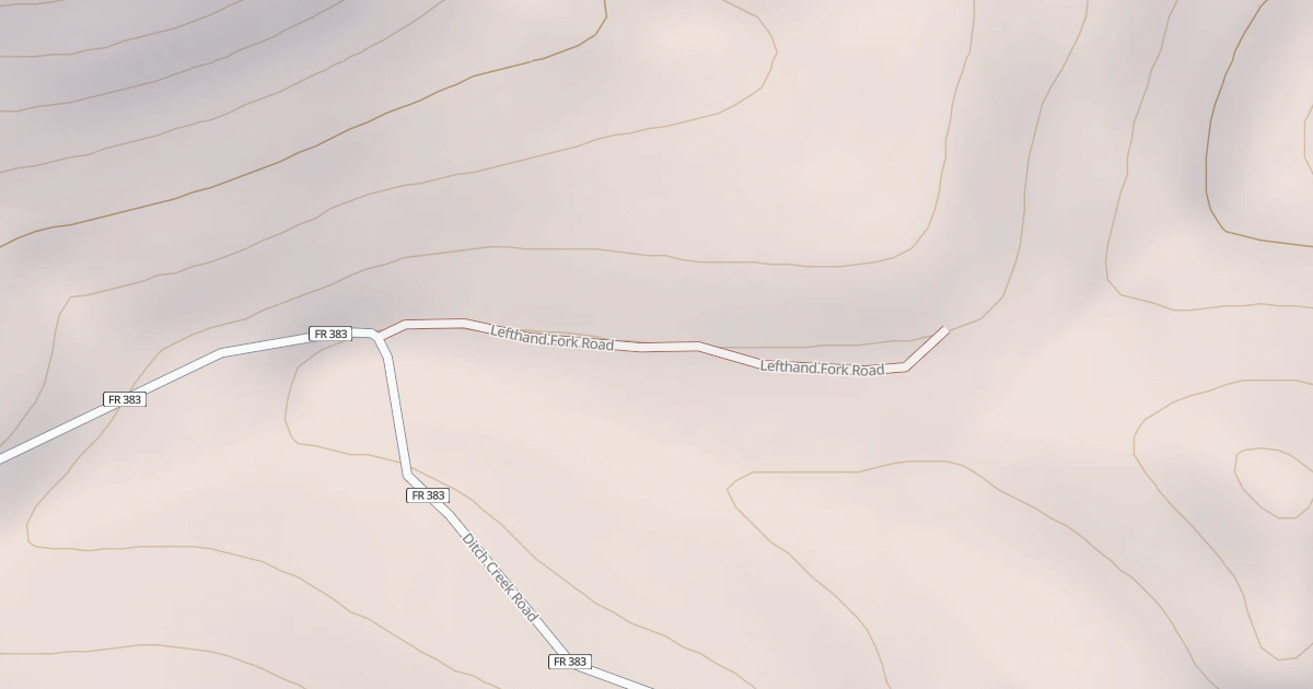 Map preview of LEFTHAND FORK