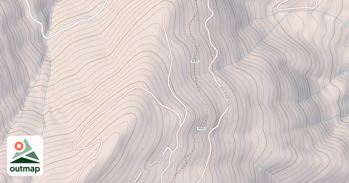 Map of BOX RIDGE