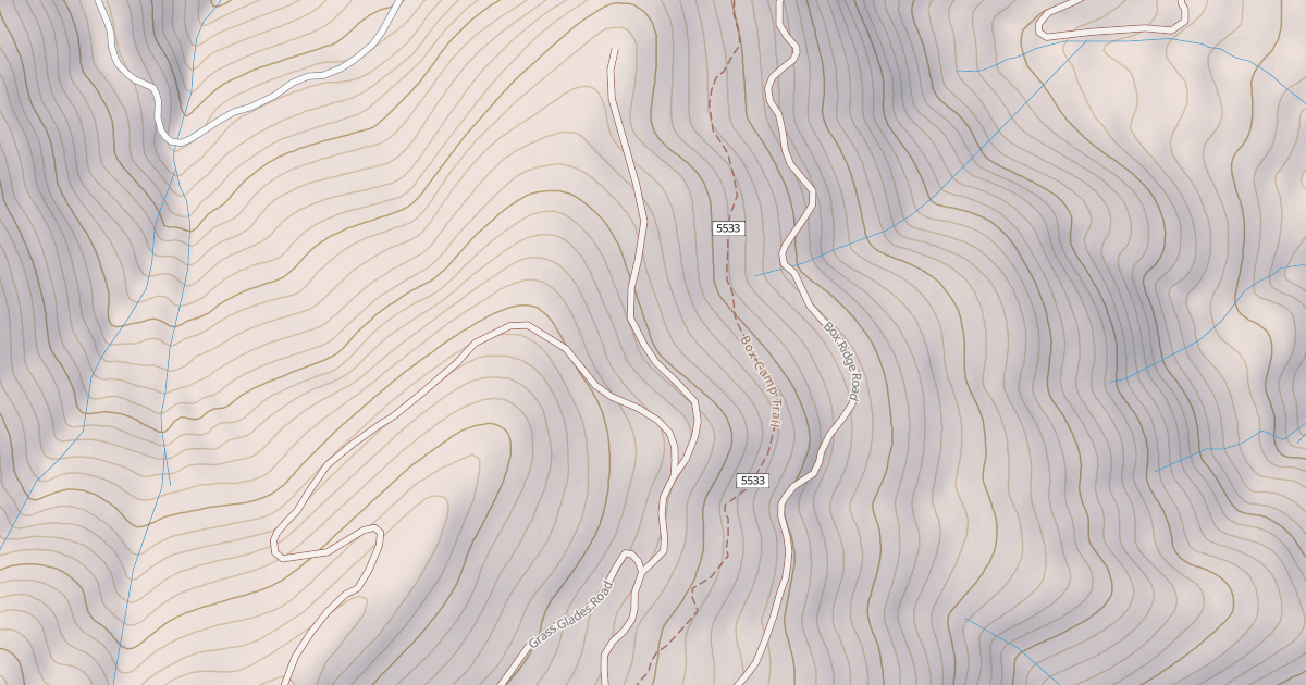 Map preview of BOX RIDGE