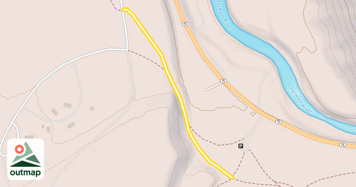 Map of Redfish-Stanley Trail