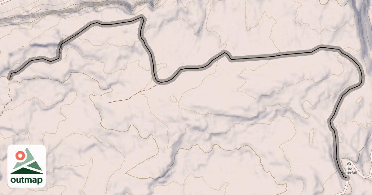 Map of Gold Bar Rim Bike Trail