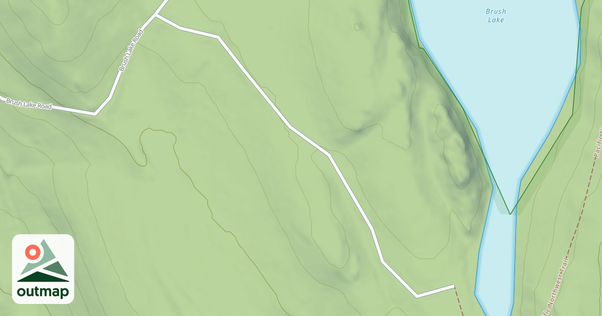 Map of BRUSH LAKE CAMPGROUND
