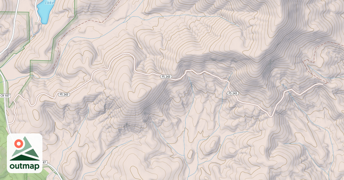 Map of EAST CANE CR