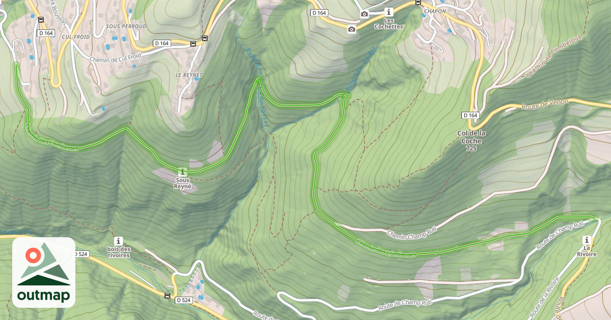 Map of Chemin des Combasses
