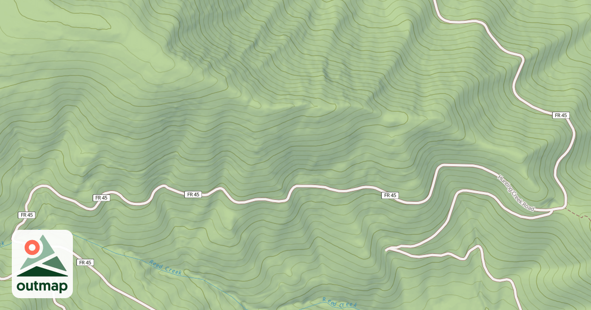 Map of HUNTING CREEK