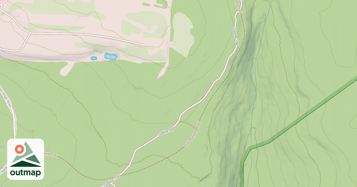 Map of Babcock Division Snowmobile Trails