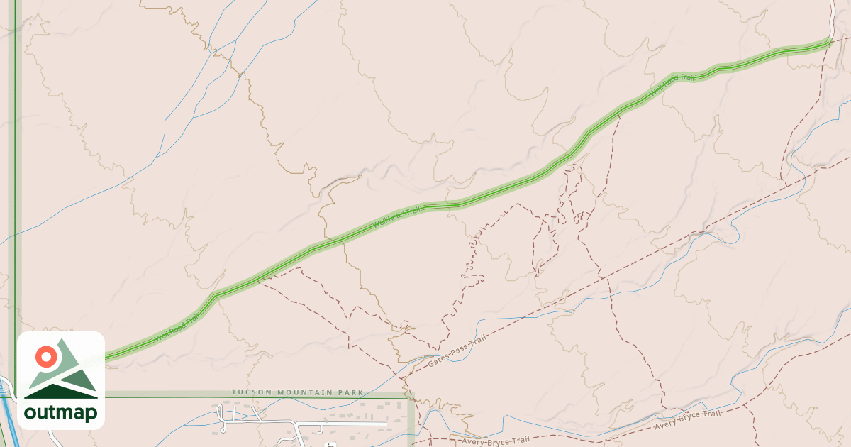 Map of Well Road Trail