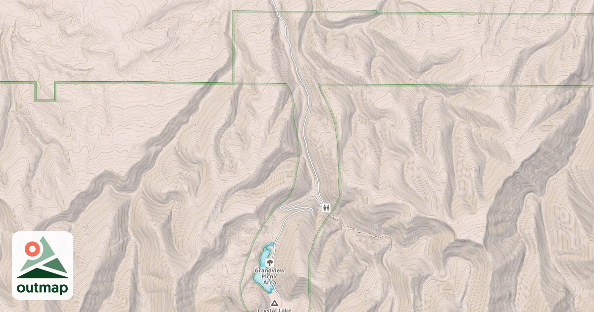 Map of CRYSTAL LAKE