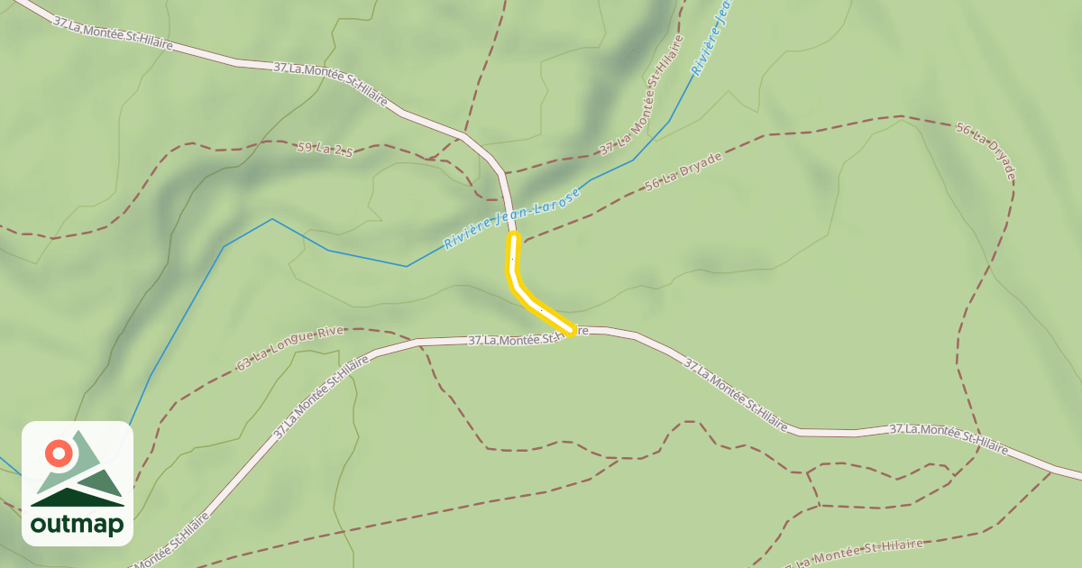 Map of 37 La Montée St-Hilaire