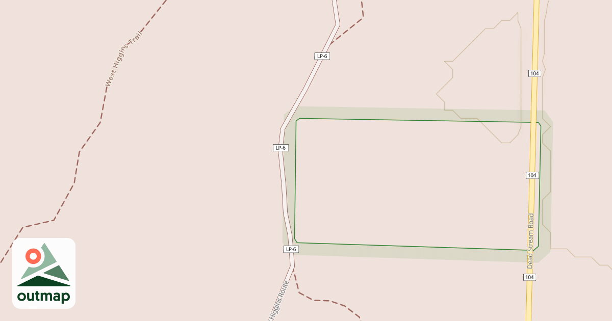 Map of West Higgins Route