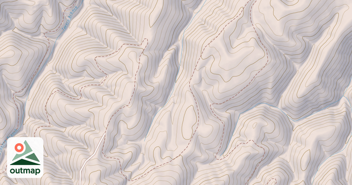 Map of MILLER RIDGE SPUR