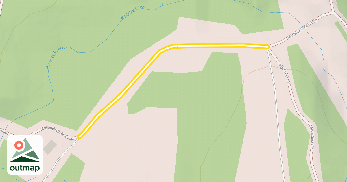 Map of Madeley Creek Loop