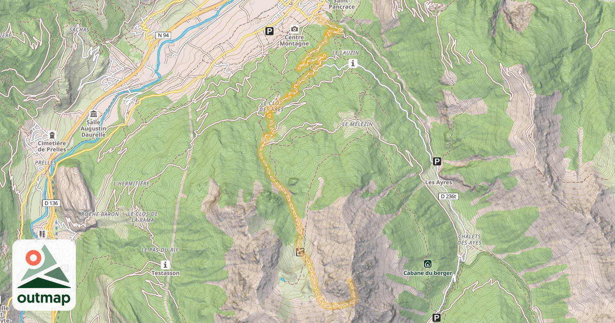 Map of Petit Puy — Villar-Saint-Pancrace