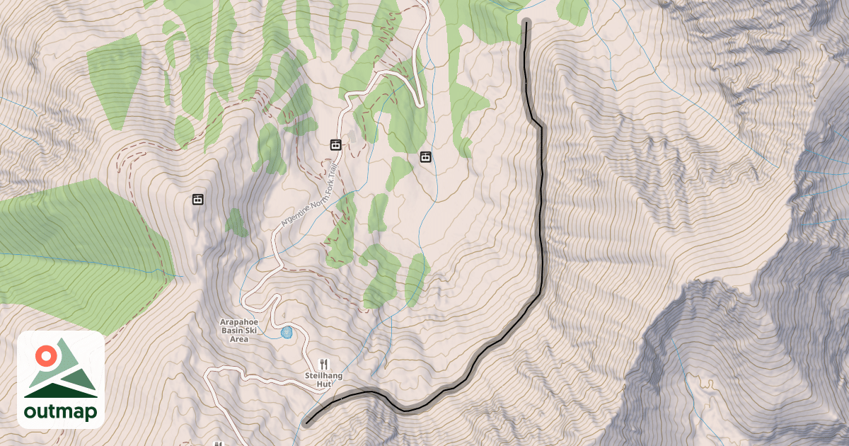 Map of East Wall Traverse