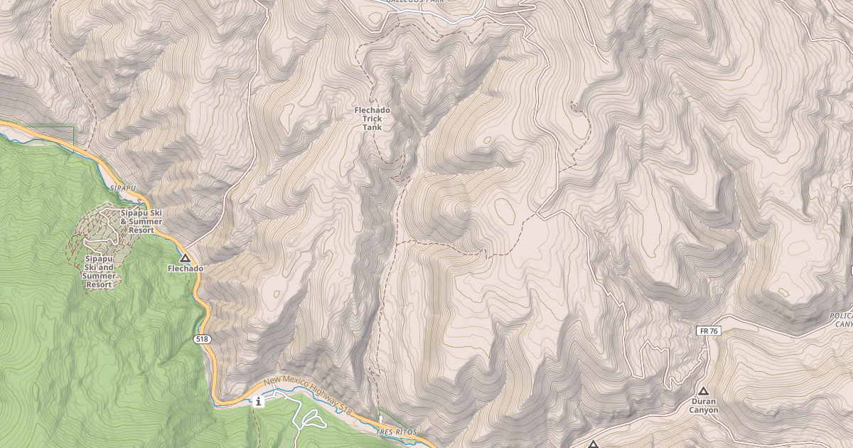Map preview of LA CUEVA CANYON