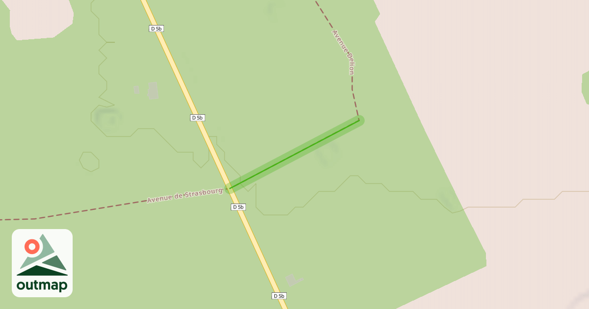 Map of Avenue de l'Empereur