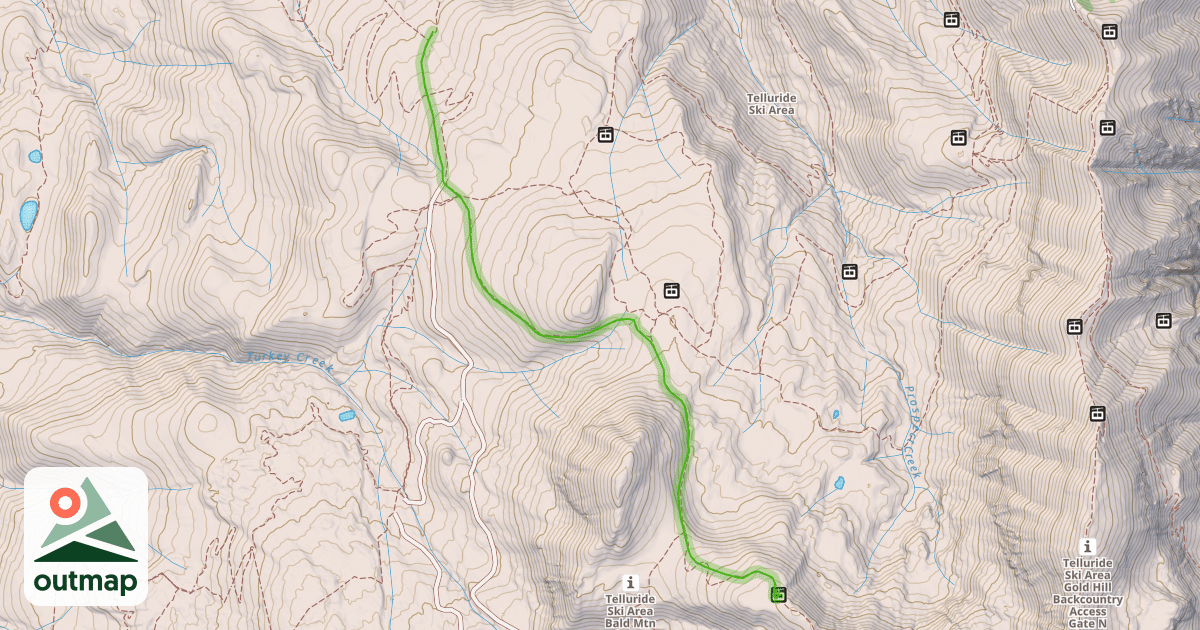 Map of Galloping Goose