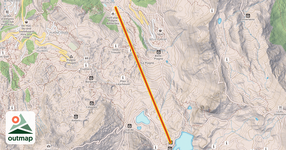Map of Les Blanchets
