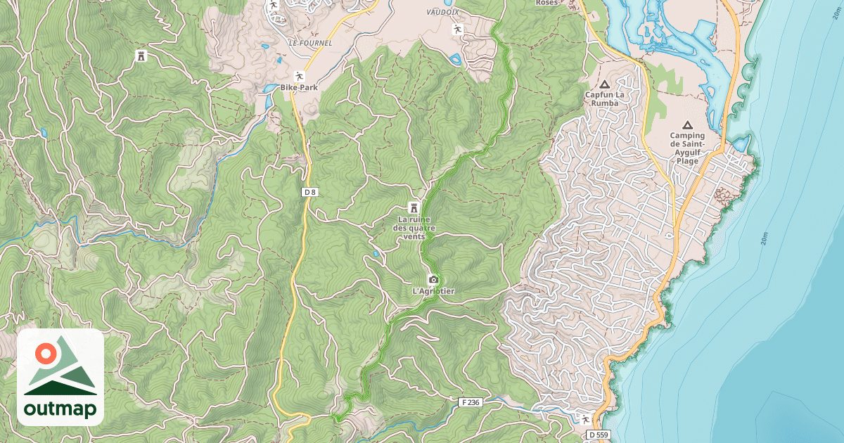Map of Piste Petites Maures