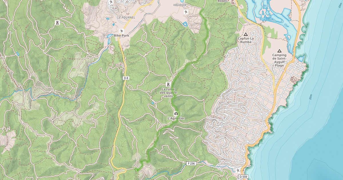 Map preview of Piste Petites Maures