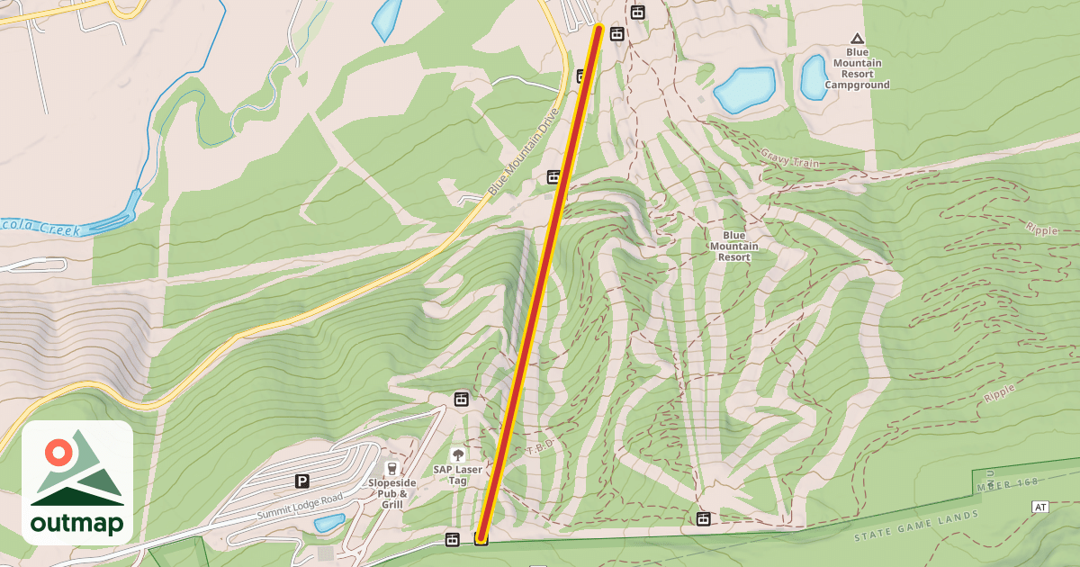 Map of Main Street Express