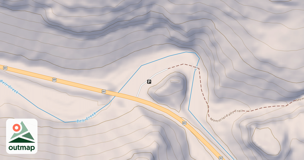 Map of MEMORIAL FALLS TRHD
