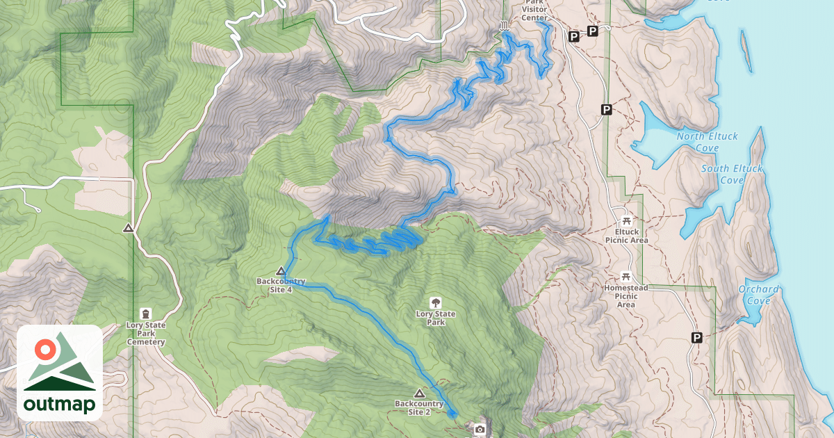 Map of Timber Trail
