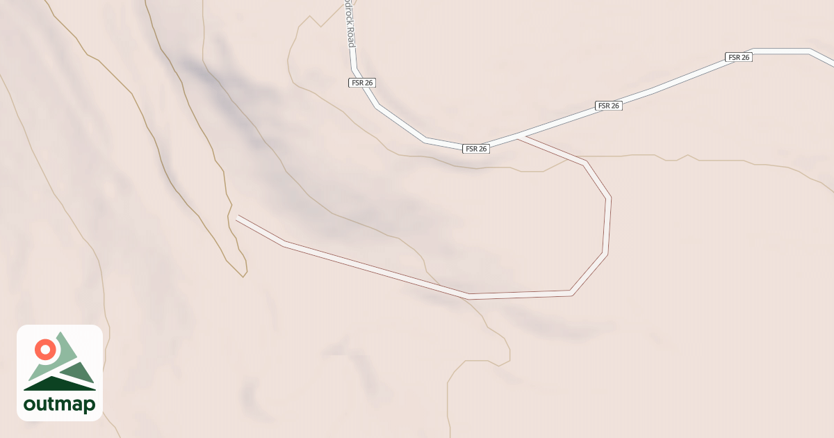 Map of EAST FORK SPUR A