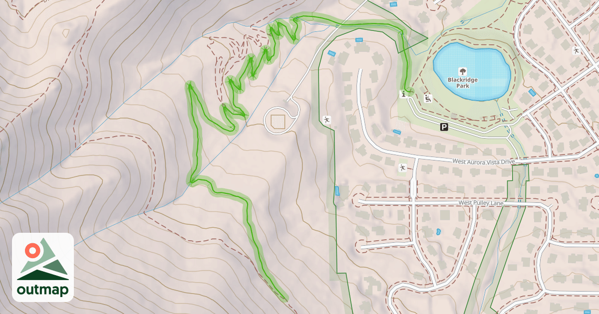 Map of Blackridge Trail