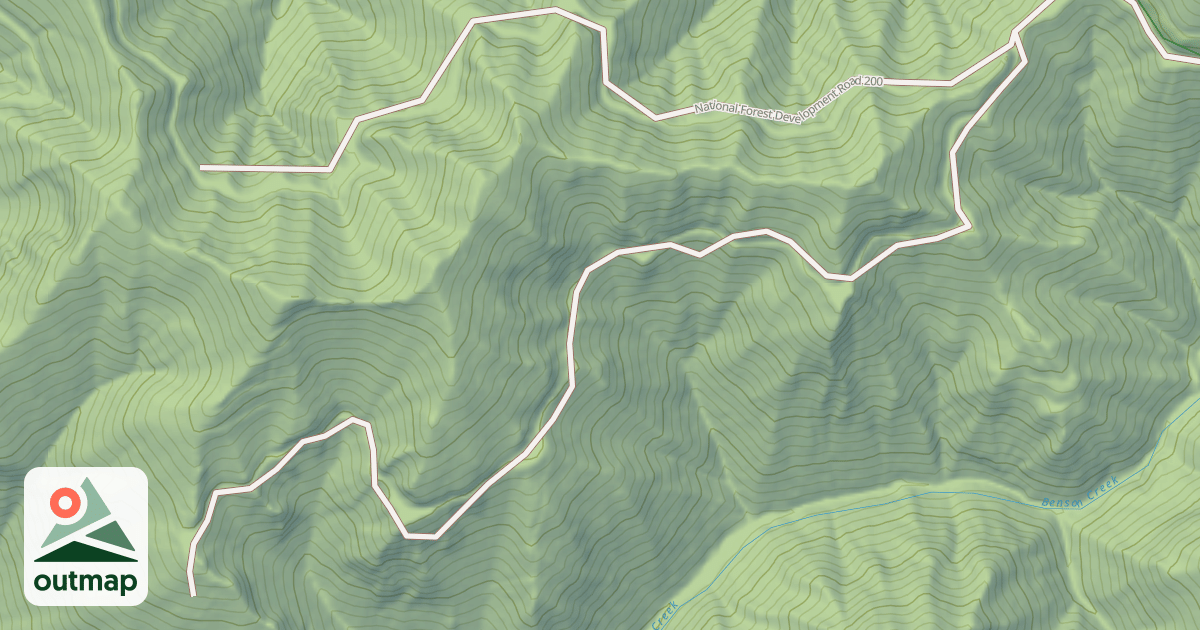 Map of BENSON CREEK
