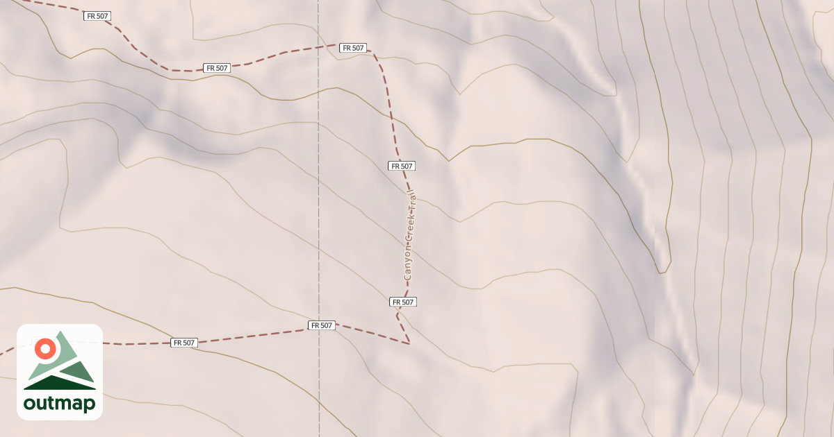 Map of Canyon Creek