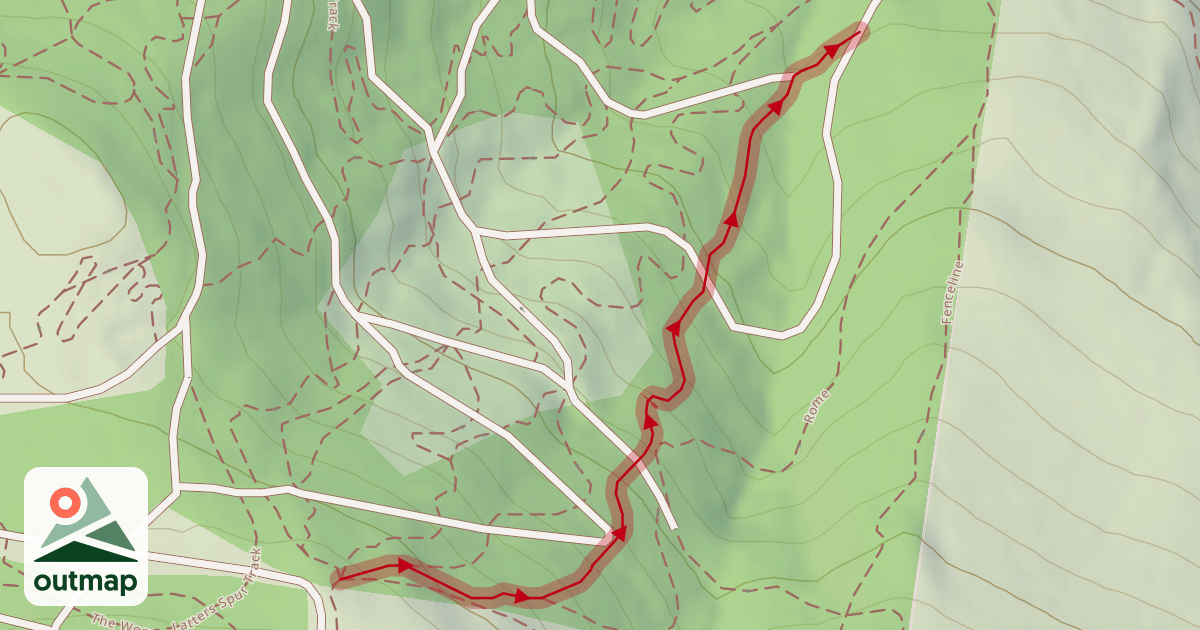 Map of Tilted Sally / Flow Rider MTB Track