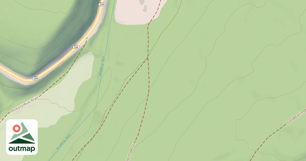 Map of Hickory Run State Park Trails