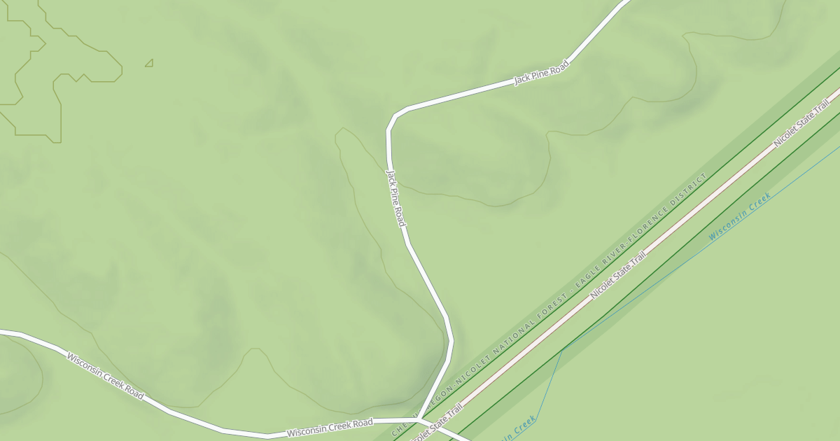 Map preview of WISCONSIN CREEK SPUR B