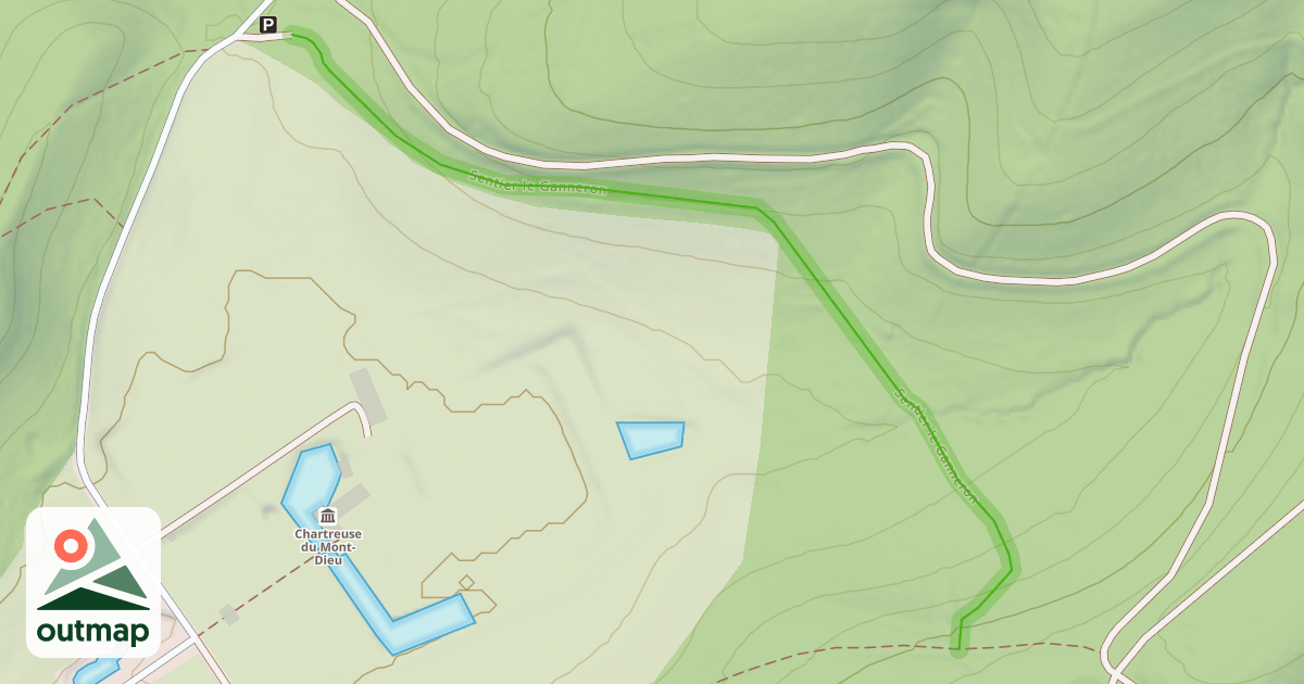 Map of Sentier le Ganneron
