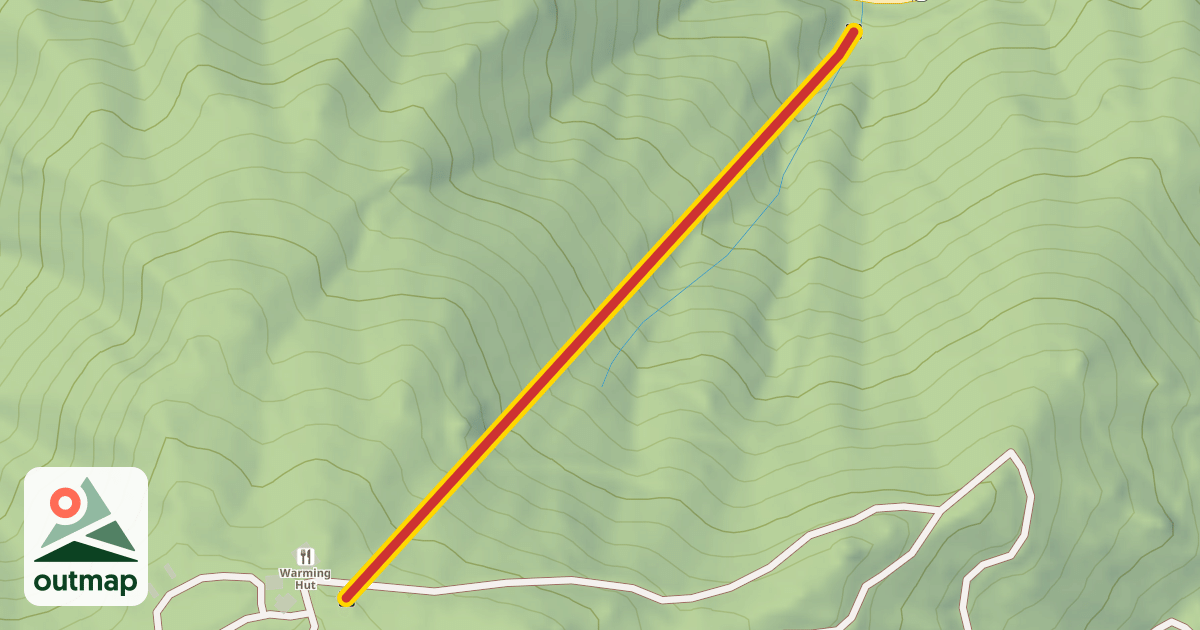 Map of Mt Waterman Chair 1