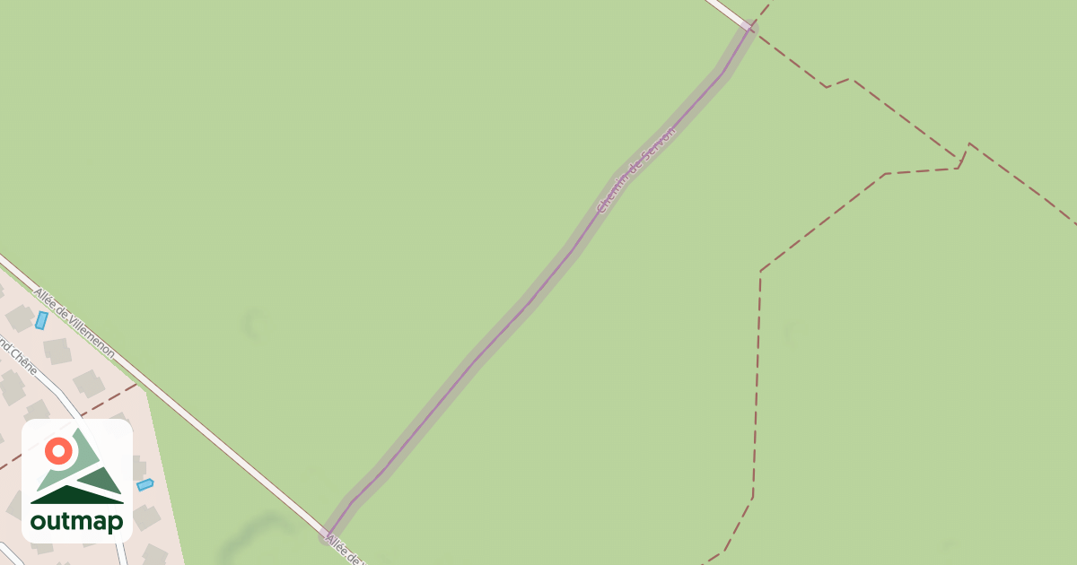 Map of Chemin de Servon