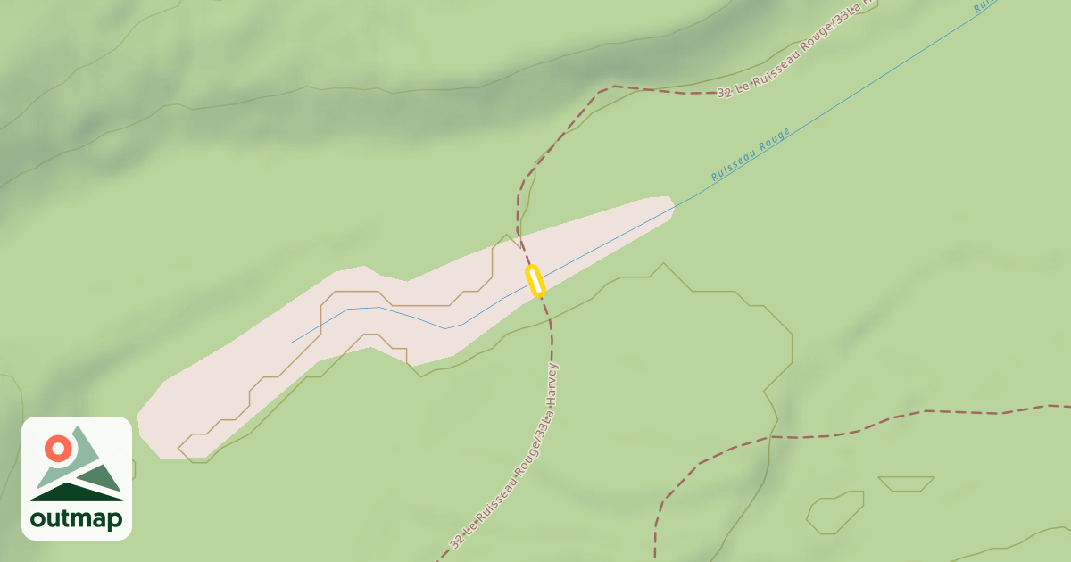 Map of 32 Le Ruisseau Rouge/33La Harvey