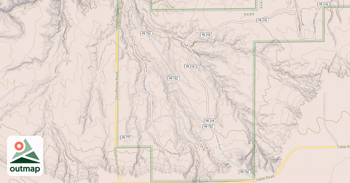 Map of USFS Motor Vehicle Use Map Trails 481146010602