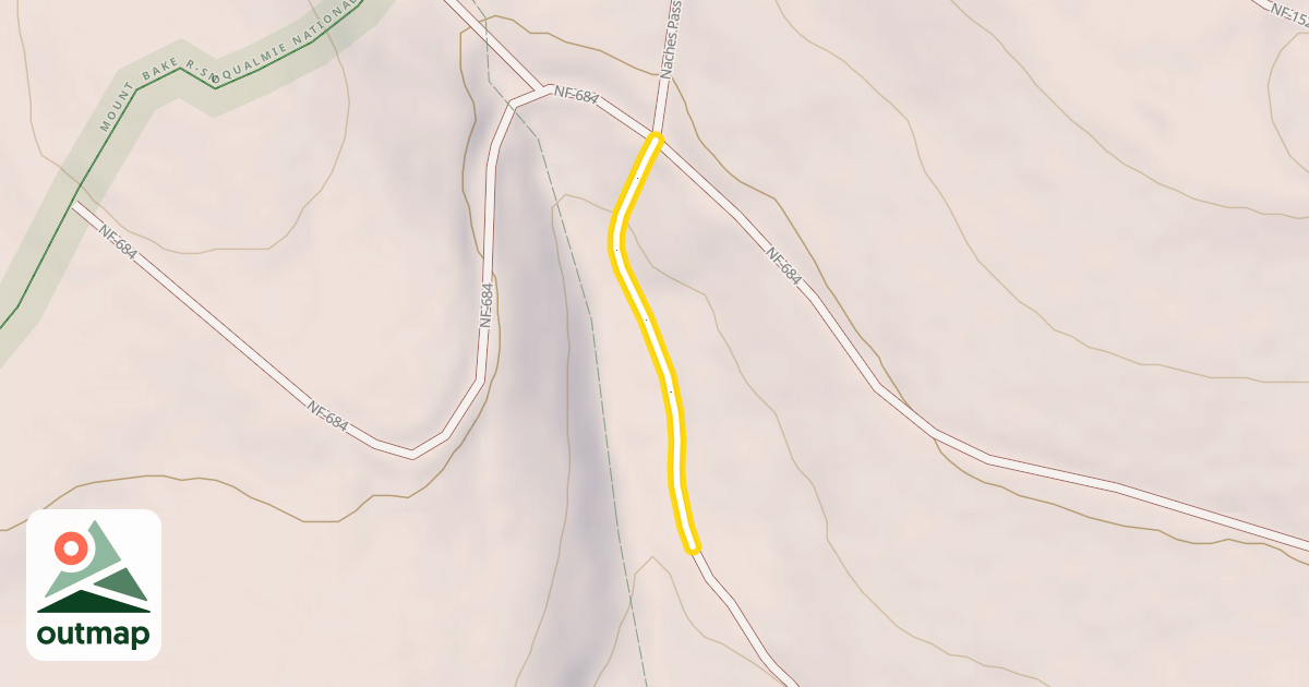Map of Naches Pass Trail