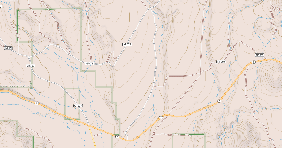 Map preview of SAWMILL GULCH