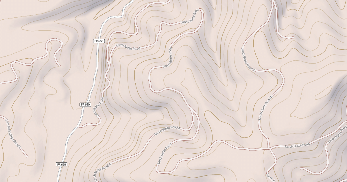 Map preview of LARCH BUTTE