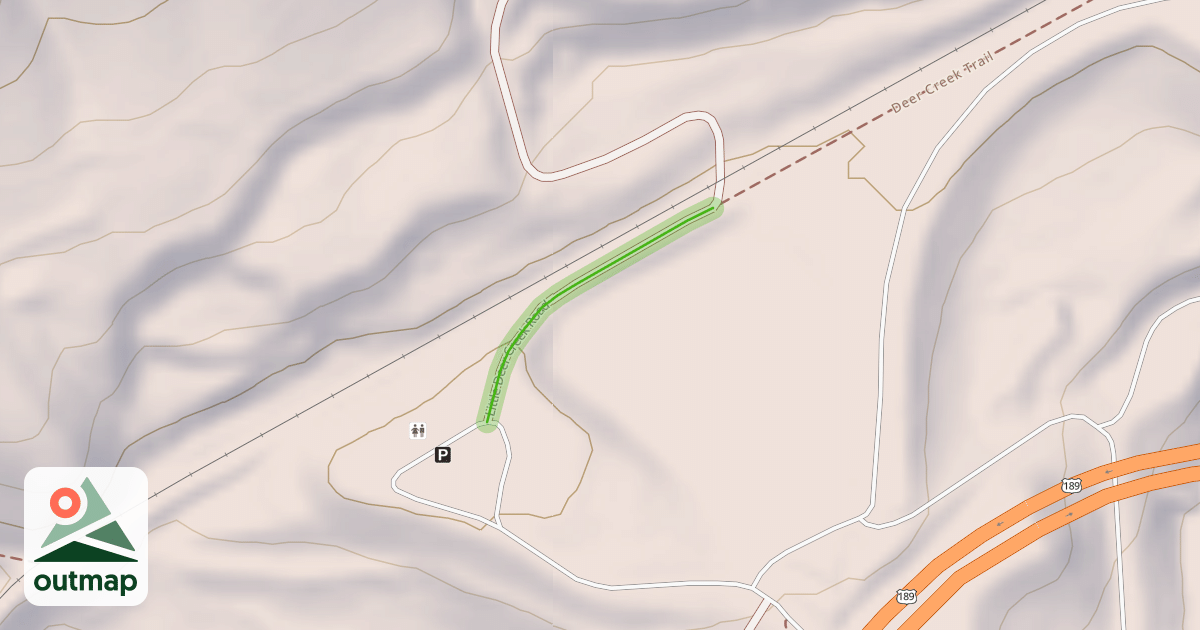 Map of Little Deer Creek Road